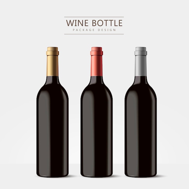 Design di bottiglia di champagne di lusso