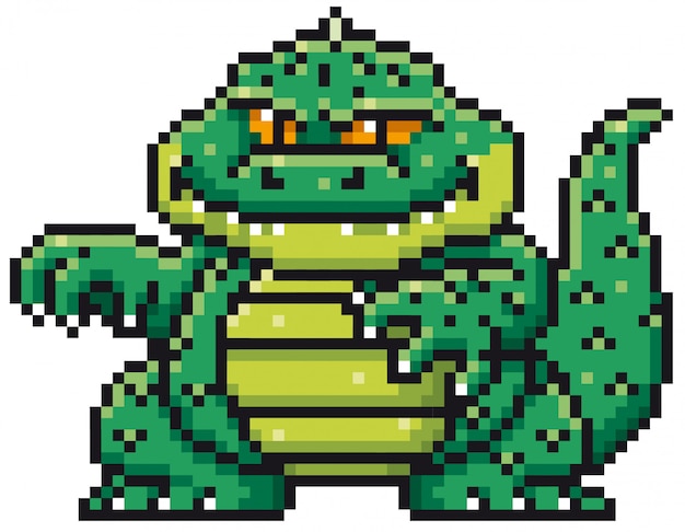 Design di Cartoon Monster Pixel
