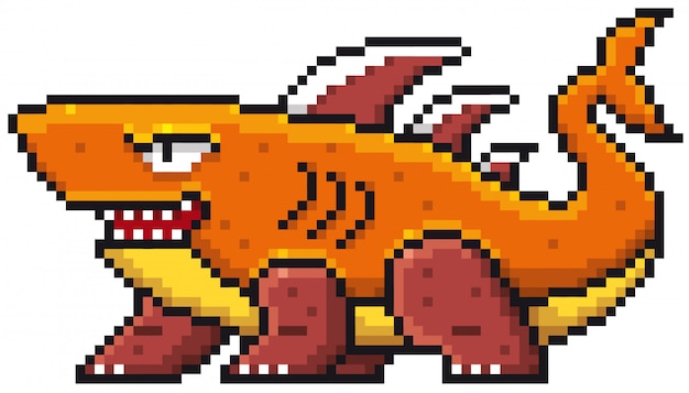 Design di Cartoon Monster Pixel