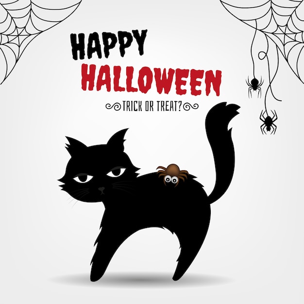 Design di Happy Halloweentext per halloween giorno e carta