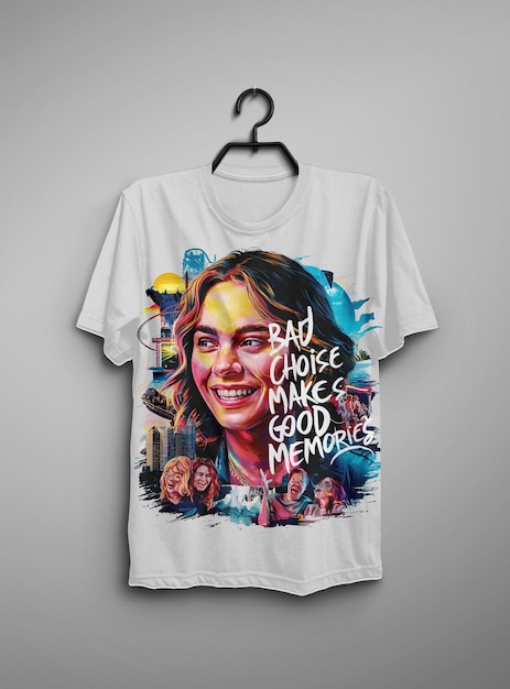 design di magliette di tendenza moderna