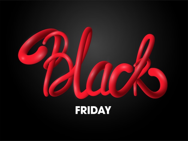 Design di poster pubblicitari con testo del Black Friday su sfondo scuro