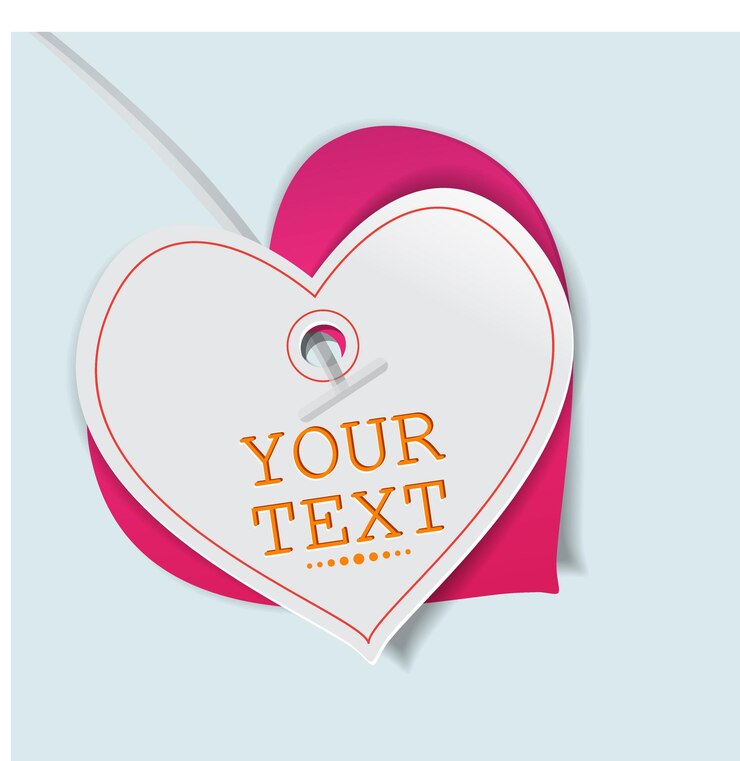 Vettore design di san valentino per pubblicità, banner, volantini e flayers.price tag sconto vendita di san valentino