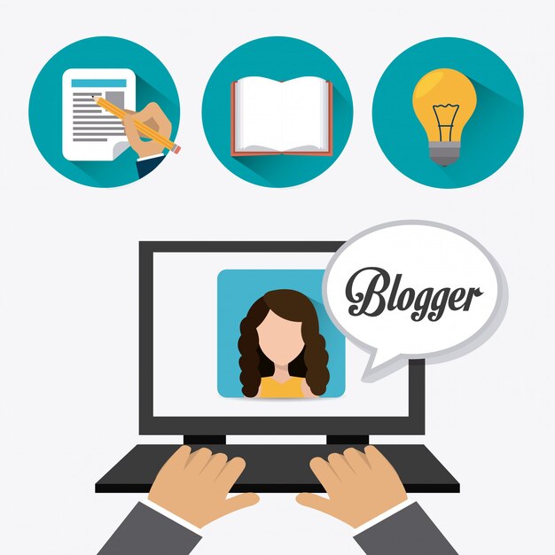 Design digitale Blogger.