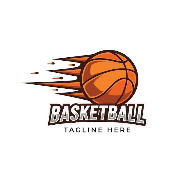 Design dinamico del logo della pallacanestro