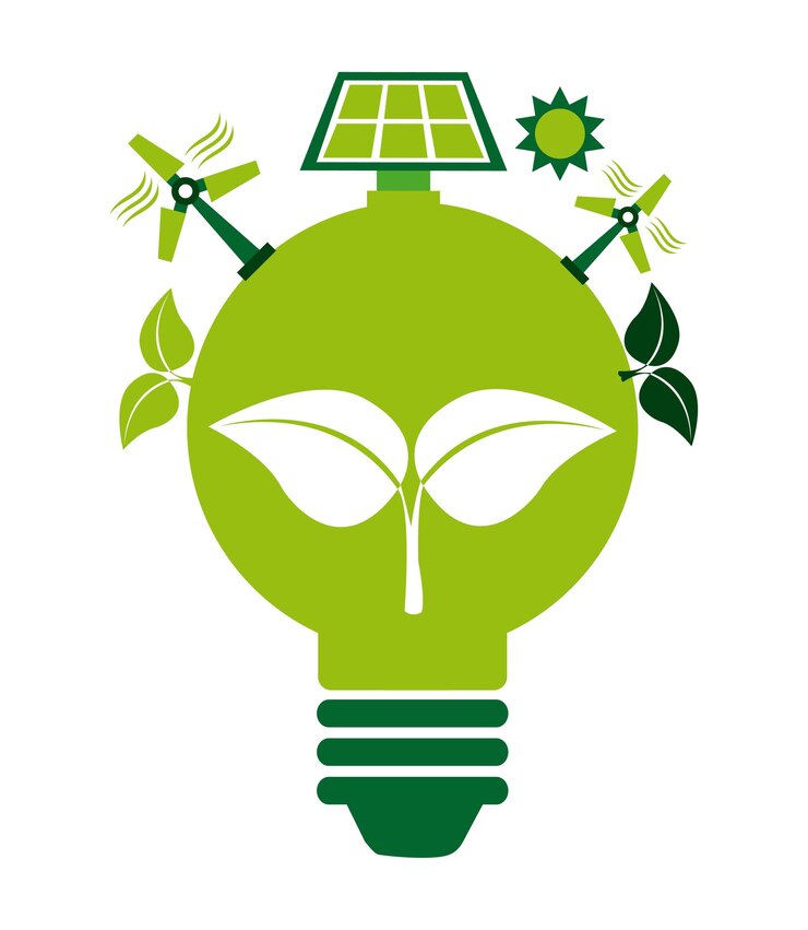 Vettore design eco friendly