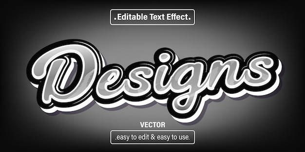 Design effetto testo, stile testo modificabile