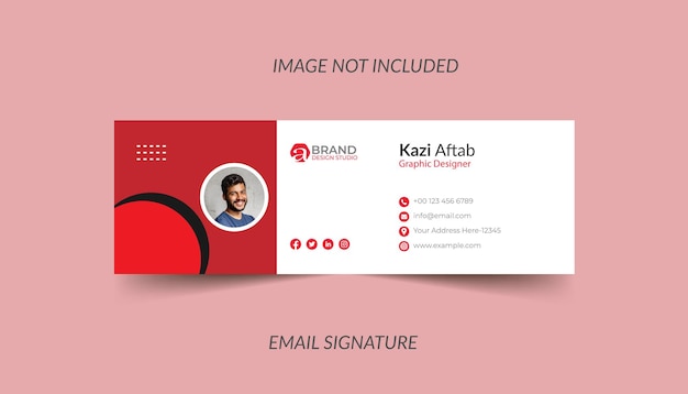Design elegante del modello di firma e-mail