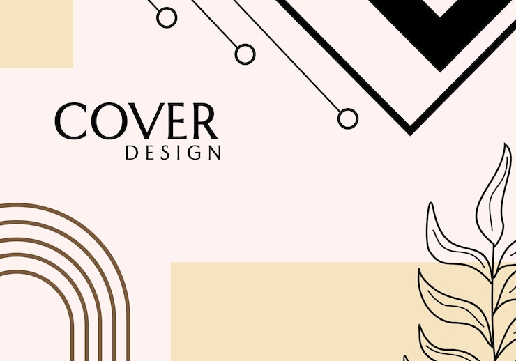 Vettore design estetico della copertina. sfondo elegante e minimalista.