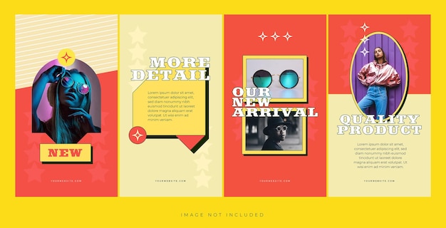 design funky dei post sui social media