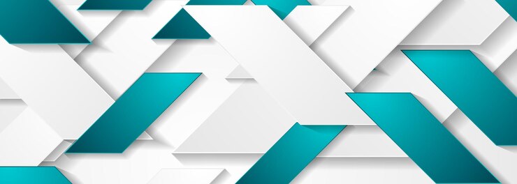 Vettore design geometrico minimale del banner in turchese e grigio tech sfondo futuristico astratto illustrazione vettoriale