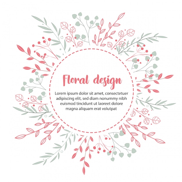 Design ghirlanda floreale