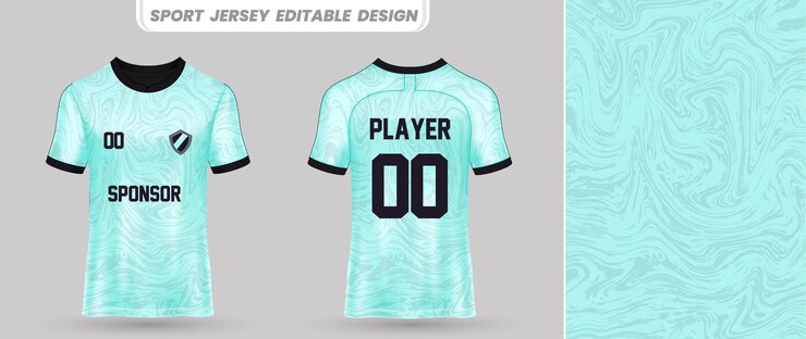 design in jersey sportivo premium davanti e dietro per la stampa