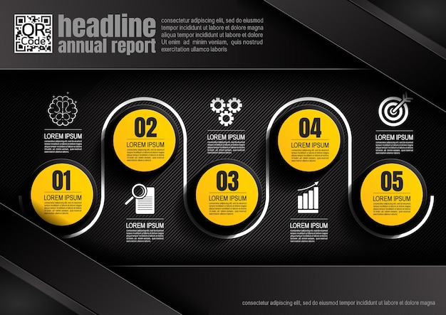 Design infografica colore nero 55