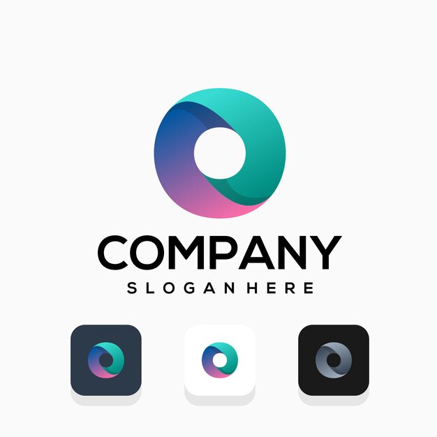 design moderno con lettera o logo