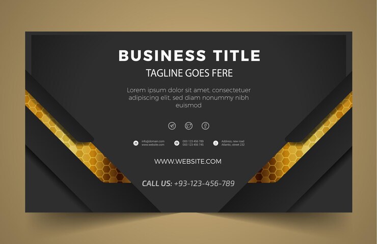 Vettore design moderno del modello di banner aziendale