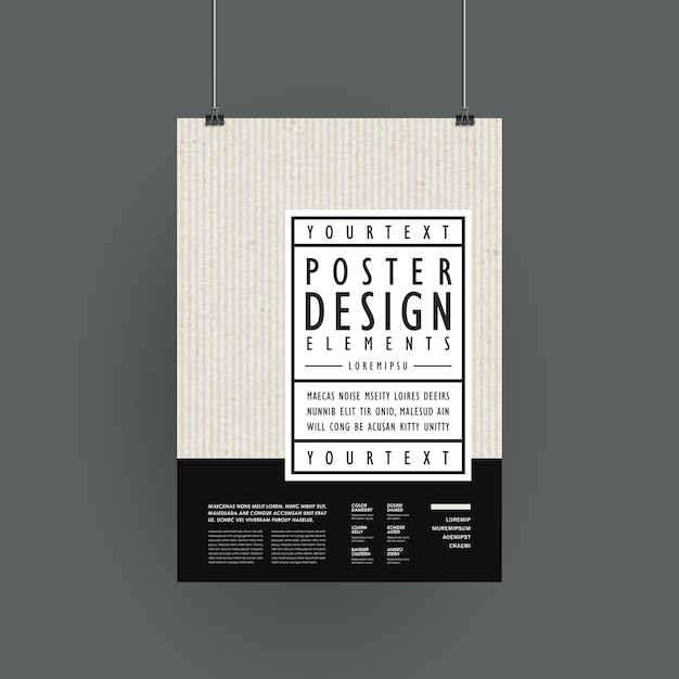 Design moderno del modello di poster