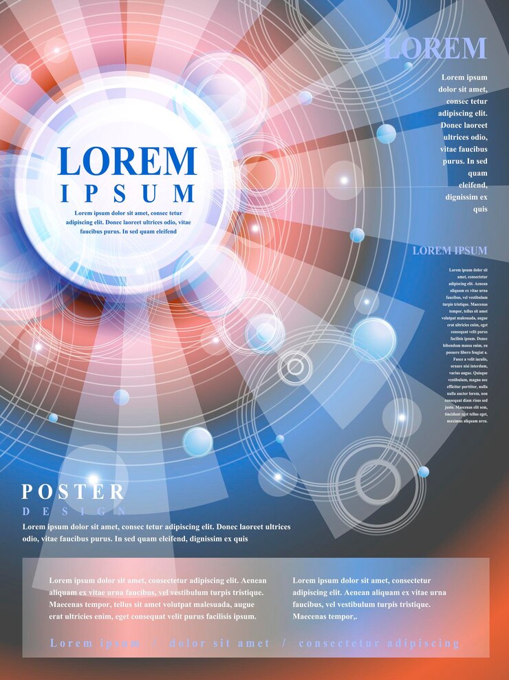 Design moderno del modello di poster