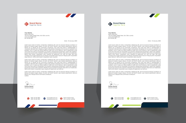 Design moderno della lettera