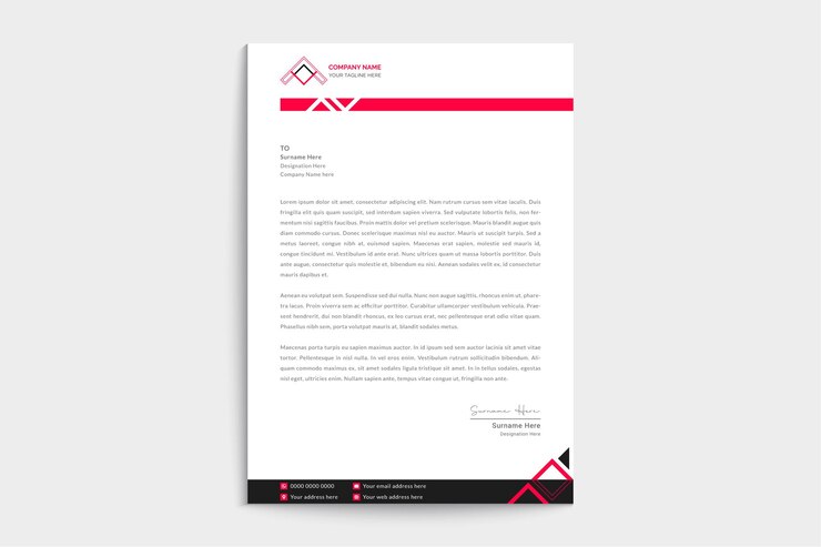 Design moderno e creativo di carta intestata per la tua azienda