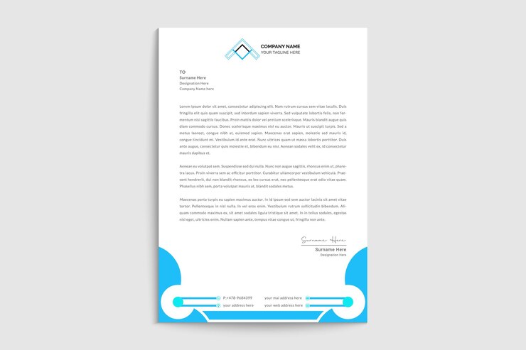 Design moderno ed elegante per carta intestata aziendale