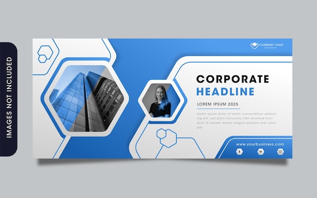 Design multiuso banner orizzontale aziendale