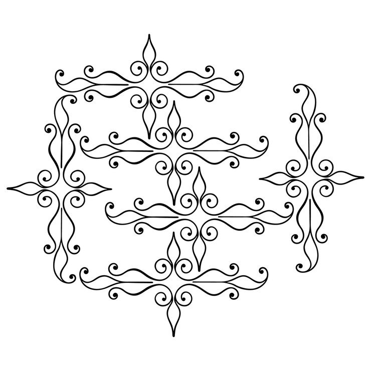Vettore design ornamentale floreale elegante per progetti decorativi