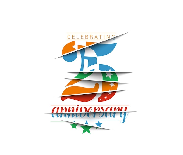 Design per la celebrazione del 25° anniversario.