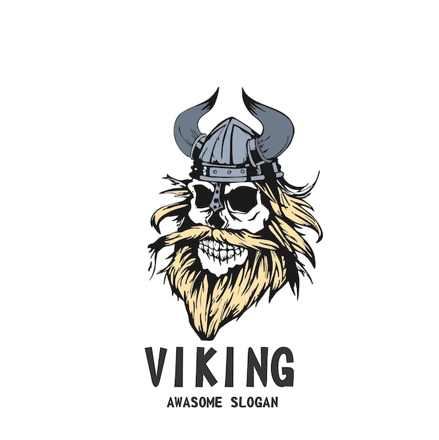 Design personaggio mascotte logo icona viking