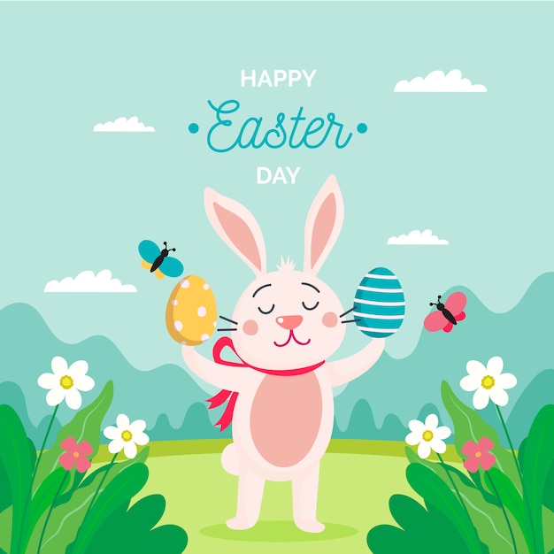 Design piatto buon giorno di pasqua