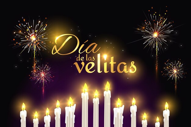 Design piatto dia de las velitas