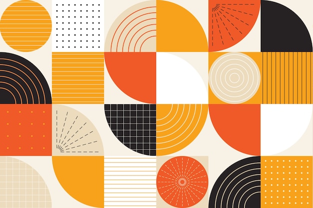 Design piatto disegno geometrico a mosaico
