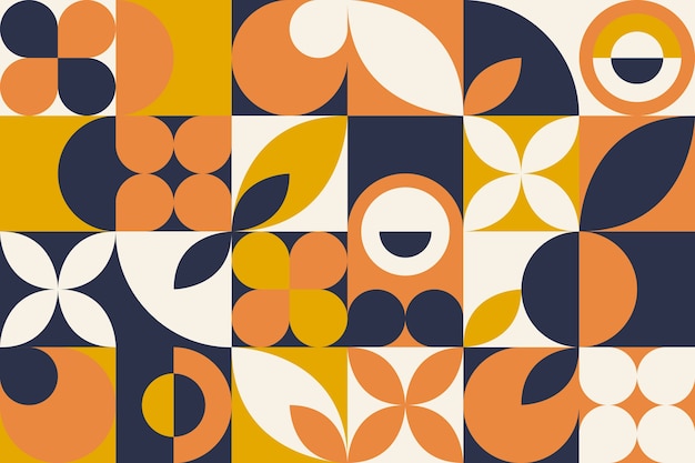 Design piatto disegno geometrico a mosaico