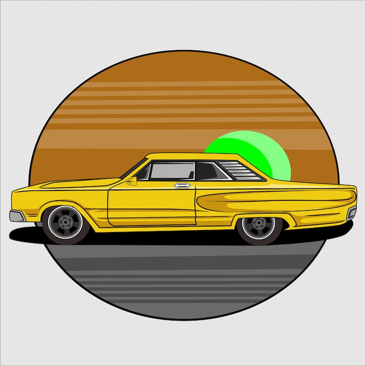 Vettore design piatto, illustrazione di auto