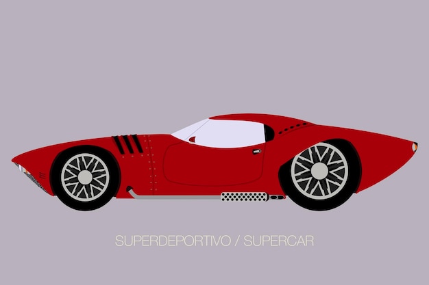 Design piatto per auto super