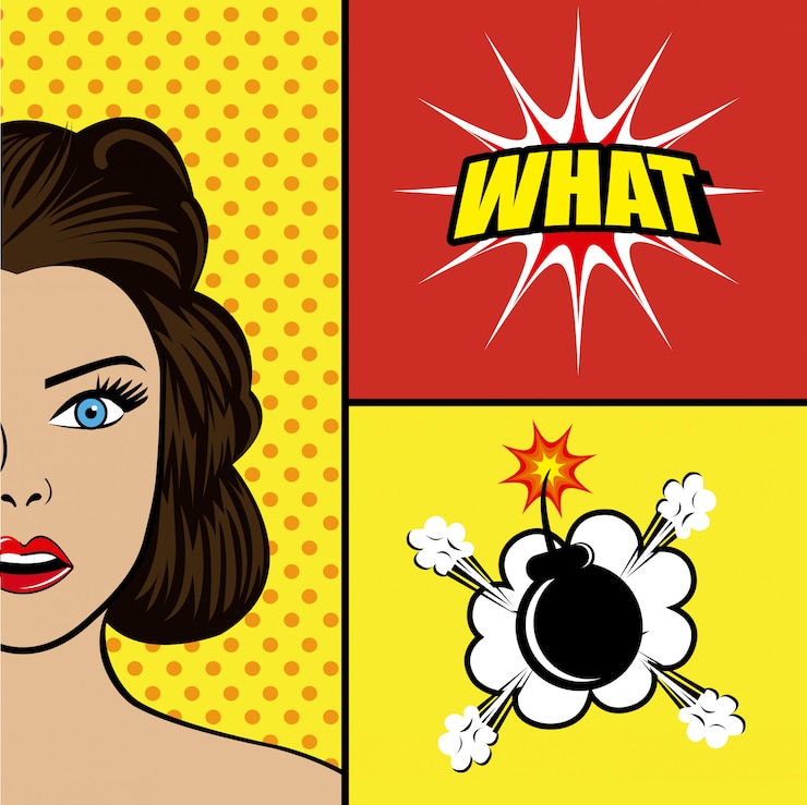Vettore design pop art