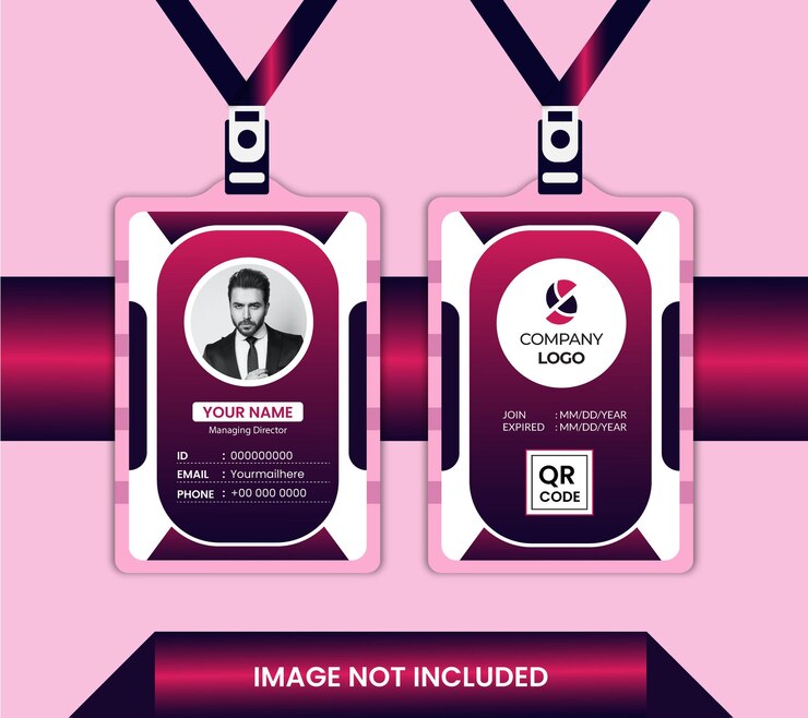 Vettore design professionale della carta d'identità