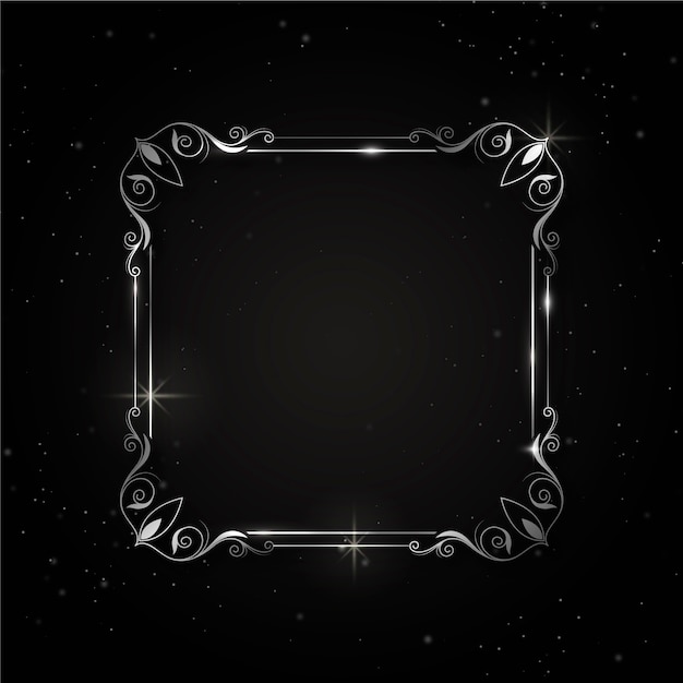 Design realistico del telaio in argento