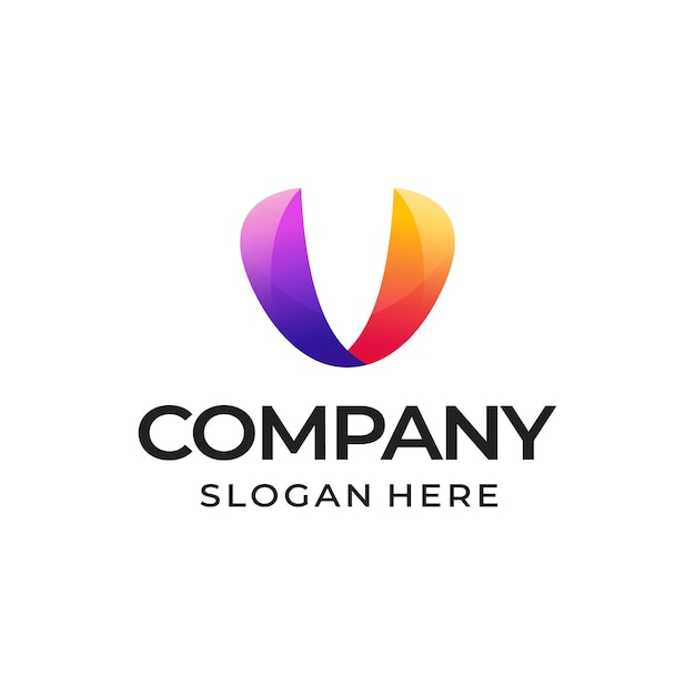 Design sfumato con logo V