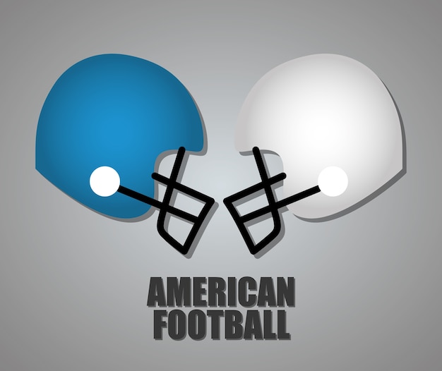 Design sportivo di football americano.