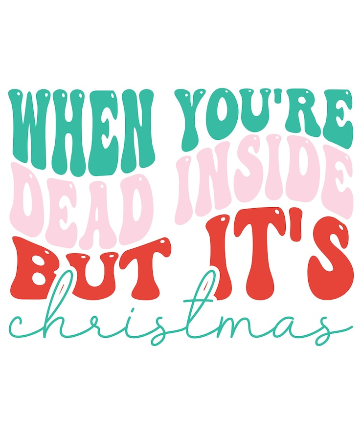 Vettore design svg di natale retrò