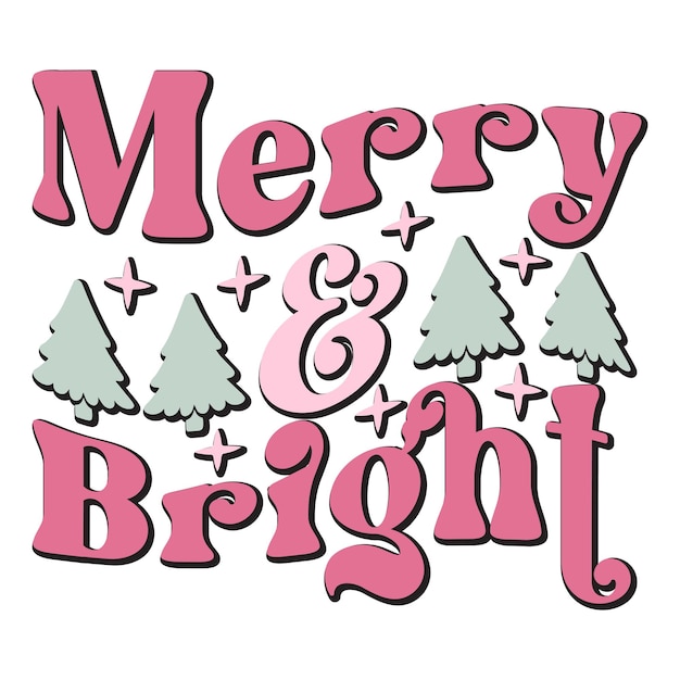 Design SVG retrò di Natale