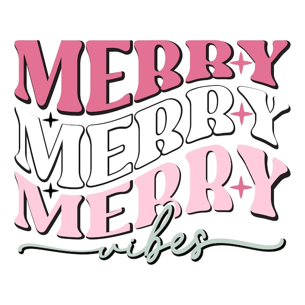 Design SVG retrò di Natale