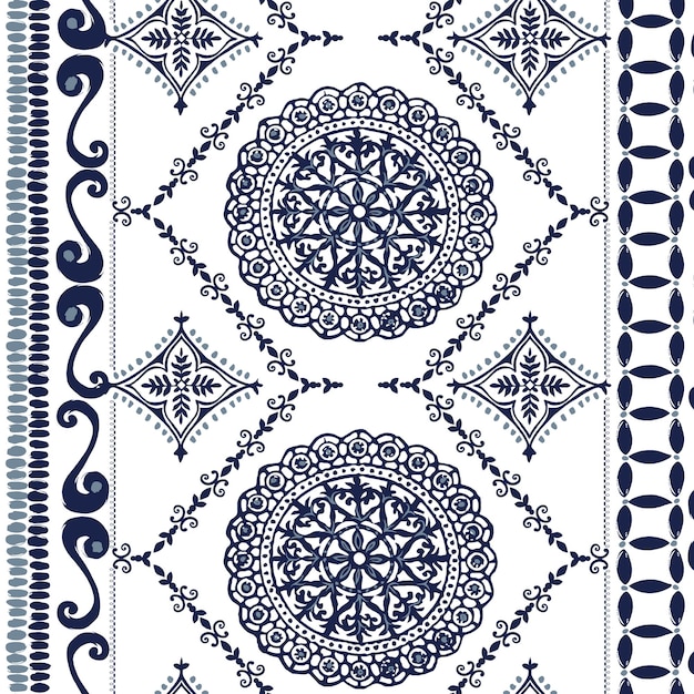 Design tessile digitale Piastrelle Azulejo portoghesi. Bellissimo modello senza cuciture