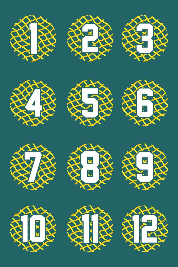 Vettore design tipografico numerico per contare i giorni