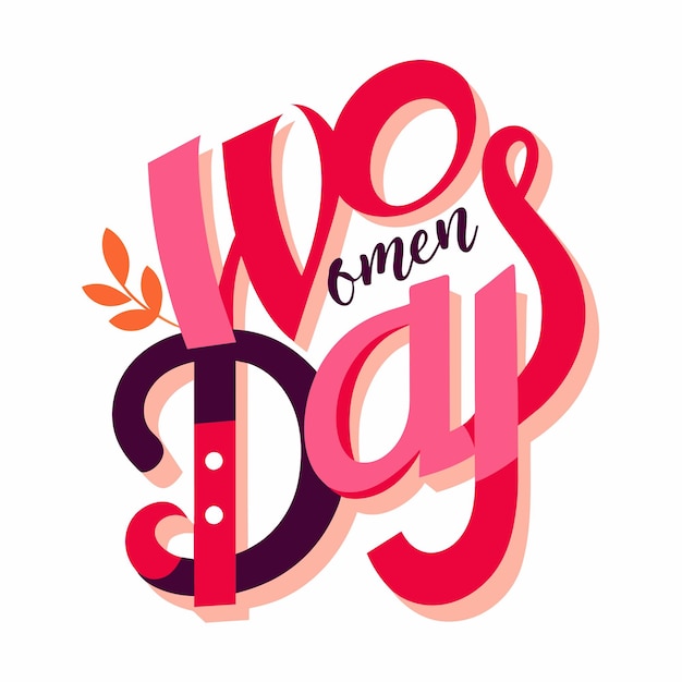 Design tipografico per festeggiare la Giornata della Donna