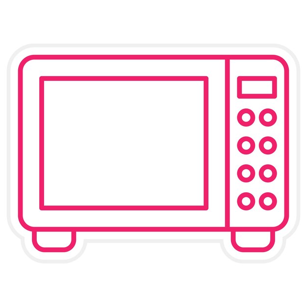 Design vettoriale a microonde Owen Icon Style