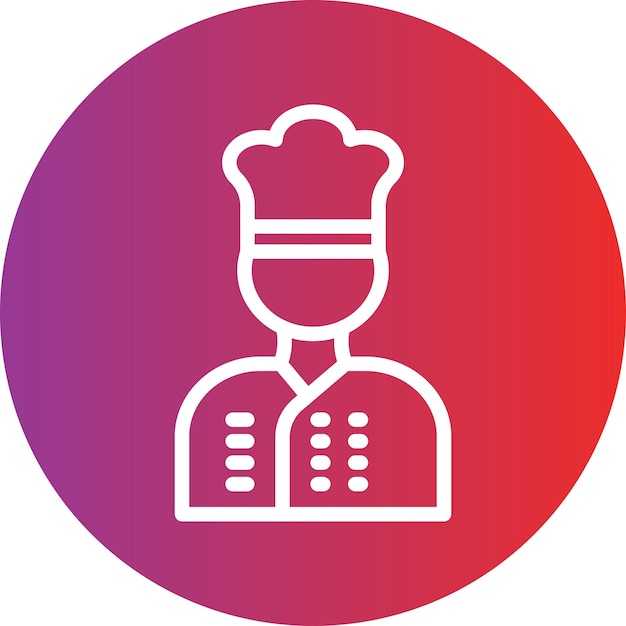 Design vettoriale Chef Icon Style