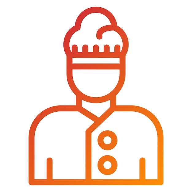 Design vettoriale Chef Icon Style