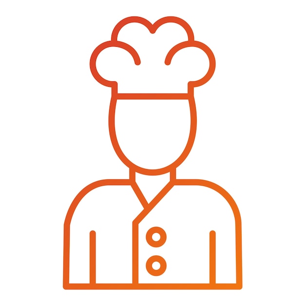 Design vettoriale Chef Icon Style